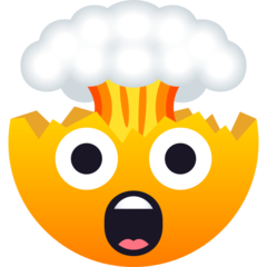 How emoji exploding head displayed on Joypixels