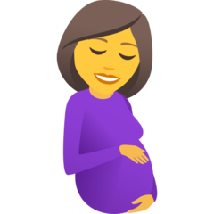 How emoji pregnant woman displayed on Joypixels