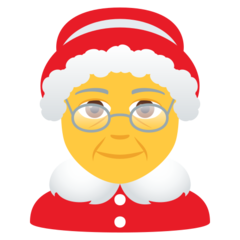 How emoji Mrs. Claus displayed on Joypixels