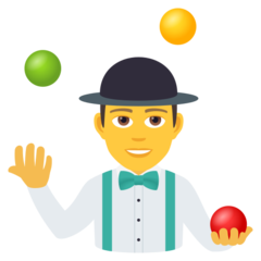 How emoji man juggling displayed on Joypixels