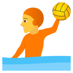 How emoji person playing water polo displayed on Joypixels