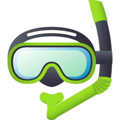 How emoji diving mask displayed on Joypixels