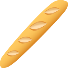 How emoji baguette bread displayed on Joypixels