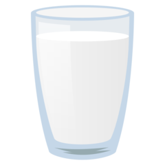 How emoji glass of milk displayed on Joypixels