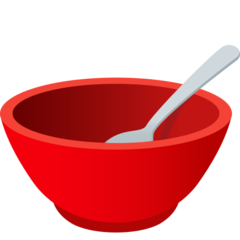 How emoji bowl with spoon displayed on Joypixels