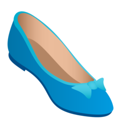 How emoji flat shoe displayed on Joypixels