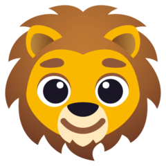 How emoji lion displayed on Joypixels