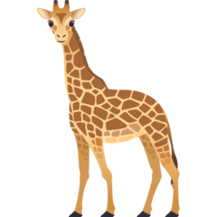 How emoji giraffe displayed on Joypixels