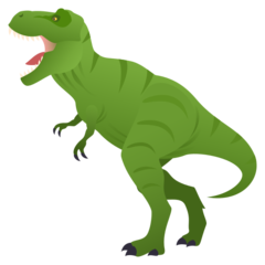 How emoji T-Rex displayed on Joypixels