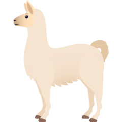 How emoji llama displayed on Joypixels