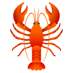 How emoji lobster displayed on Joypixels