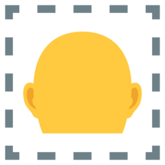 How emoji bald displayed on Joypixels