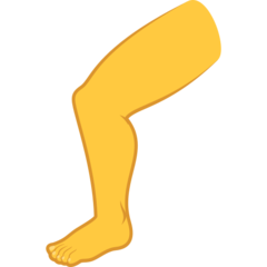 How emoji leg displayed on Joypixels