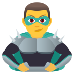 How emoji man supervillain displayed on Joypixels