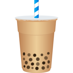 How emoji bubble tea displayed on Joypixels