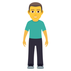 How emoji man standing displayed on Joypixels