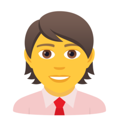 How emoji office worker displayed on Joypixels