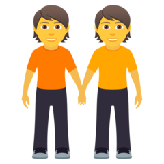 How emoji people holding hands displayed on Joypixels