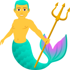 How emoji merman displayed on Joypixels