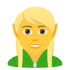 How emoji elf displayed on Joypixels