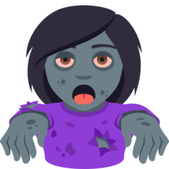 How emoji woman zombie displayed on Joypixels