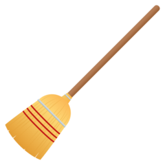 How emoji broom displayed on Joypixels