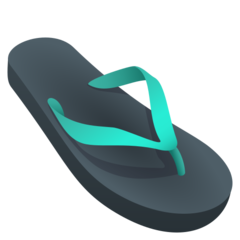 How emoji thong sandal displayed on Joypixels