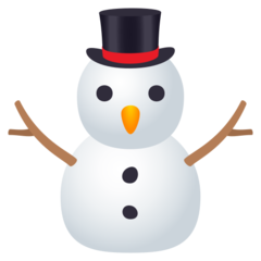 How emoji snowman without snow displayed on Joypixels