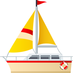 How emoji sailboat displayed on Joypixels