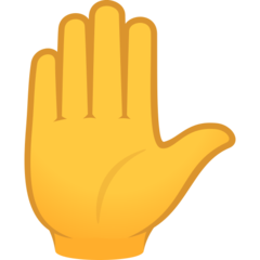 How emoji raised hand displayed on Joypixels