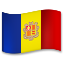 How emoji flag: Andorra displayed on LG