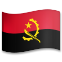 How emoji flag: Angola displayed on LG