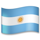 How emoji flag: Argentina displayed on LG