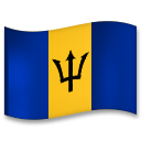 How emoji flag: Barbados displayed on LG