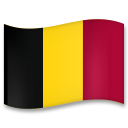 How emoji flag: Belgium displayed on LG