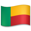 How emoji flag: Benin displayed on LG