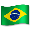 How emoji flag: Brazil displayed on LG