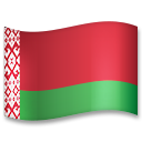 How emoji flag: Belarus displayed on LG