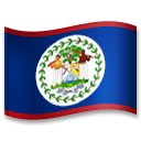 How emoji flag: Belize displayed on LG