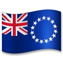 How emoji flag: Cook Islands displayed on LG