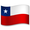 How emoji flag: Chile displayed on LG