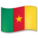 How emoji flag: Cameroon displayed on LG