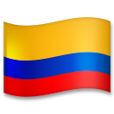 How emoji flag: Colombia displayed on LG