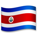 How emoji flag: Costa Rica displayed on LG