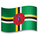 How emoji flag: Dominica displayed on LG