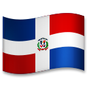 How emoji flag: Dominican Republic displayed on LG