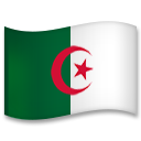 How emoji flag: Algeria displayed on LG