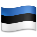 How emoji flag: Estonia displayed on LG