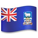 How emoji flag: Falkland Islands displayed on LG