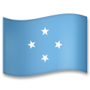 How emoji flag: Micronesia displayed on LG